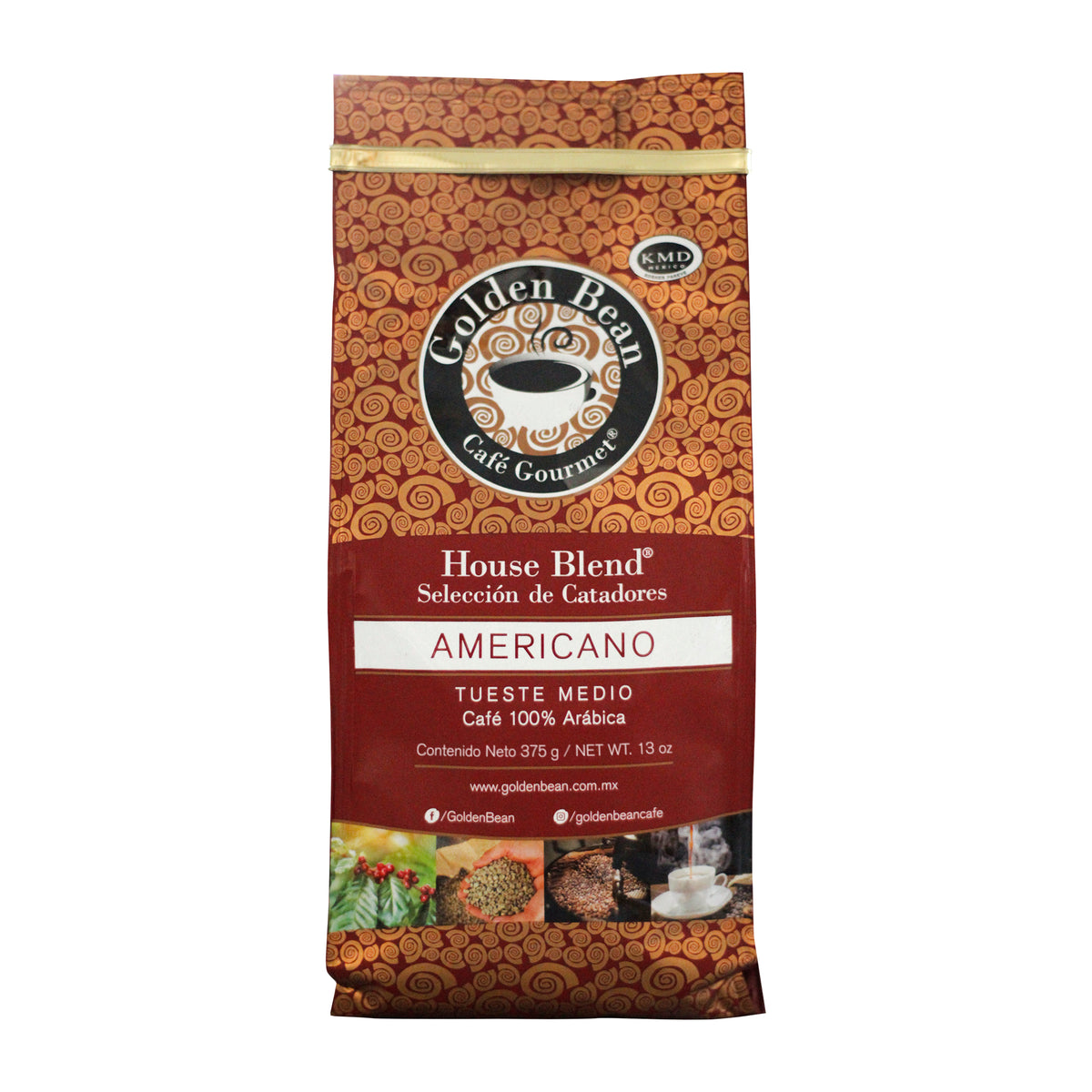 Golden Bean House Blend Gourmet Descafeinado Molido 375 g – GoldenBean