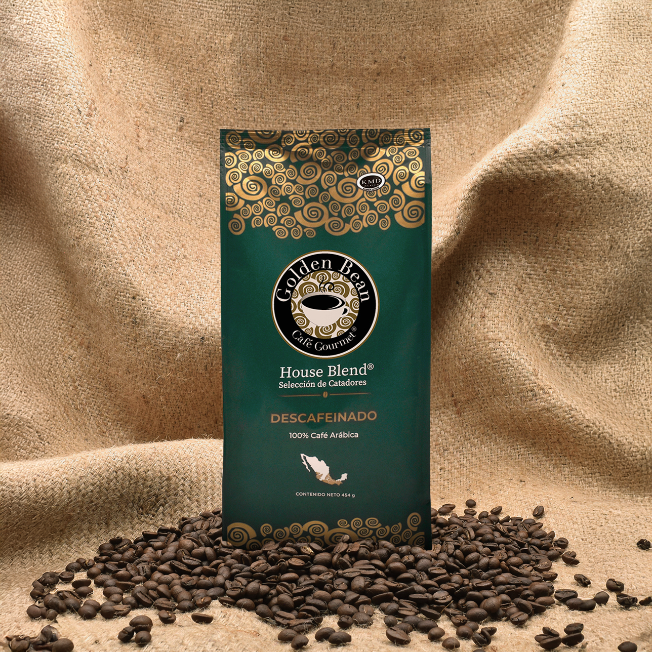Golden Bean Gourmet Descafeínado Molido